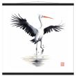 Captivating Flight: A Symphony of Elegance in a Crane Print 27