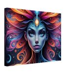 Harmony Unleashed: Abstract Women’s Portrait Canvas for Tranquil Spaces 6