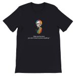 Radiate Kindness: Zen Rainbow Monk T-shirt 10