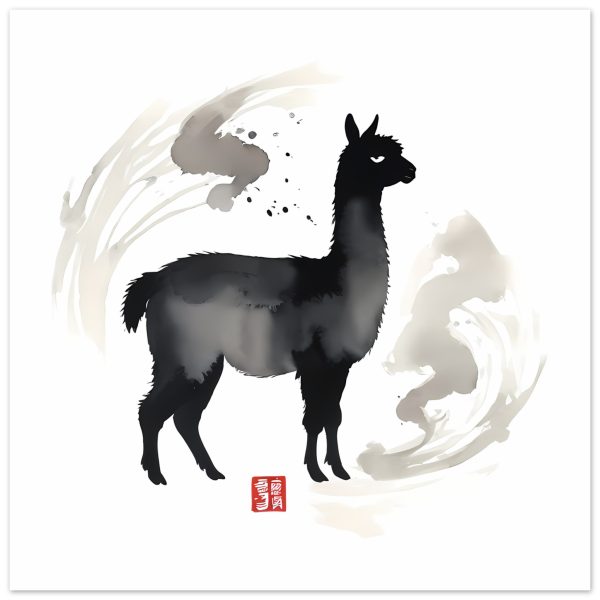 Elevate Your Space: The Black Llama Print 14