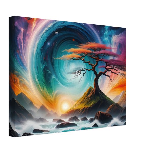 Whispers of Tranquility: A Bonsai Symphony on Canvas 3