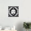 Elegance Unveiled: Zen Buddha Mask Canvas 33