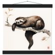 Embrace Peace with the Minimalist Zen Sloth Print 31