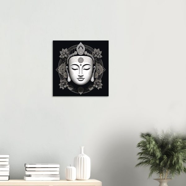 Zen Harmony: Buddha Mask Canvas Elegance 6