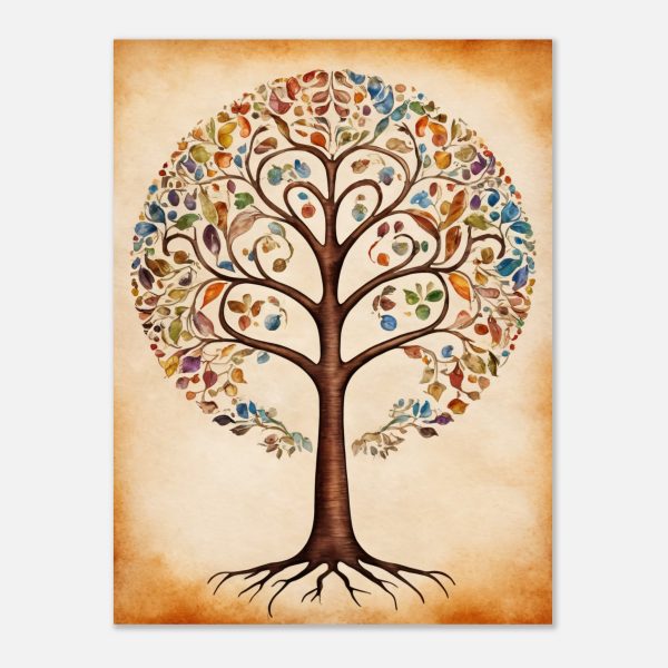 Colourful Harmony: A Watercolour Tree of Life 11