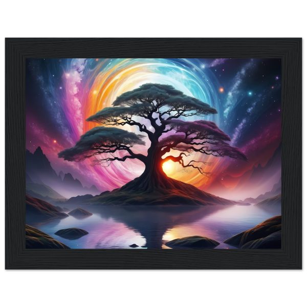 Symphony of Serenity: Limited Edition Bonsai Bliss in Wooden Frame 3