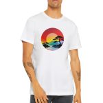Sunset Lake: A Nature-Inspired Paradise Unisex T-shirt 5