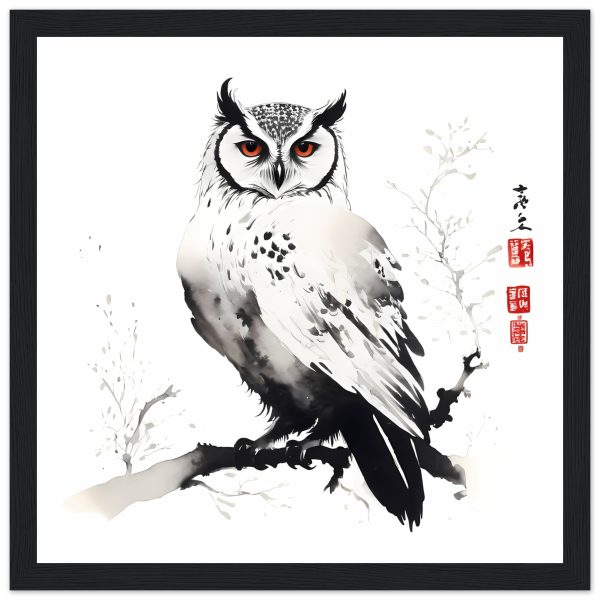 The Enchanting World of the Japanese Zen Owl Print 5