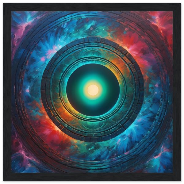 Celestial Tranquility: Framed Zen Poster of the Cosmic Portal 2