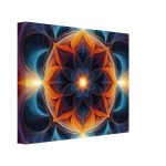 Zen Harmony Unveiled: Abstract Lotus Spiral Canvas Print 7
