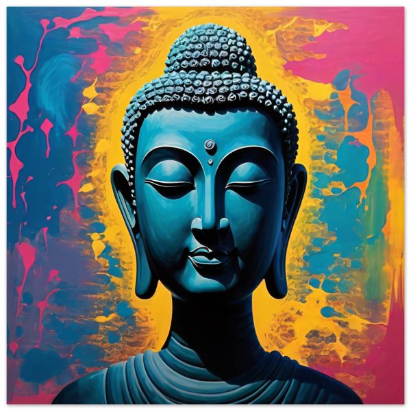 Harmony Unveiled: Buddha Head Canvas Elegance 17
