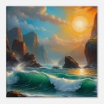Tranquil Sunrise Seascape – Canvas Print 6