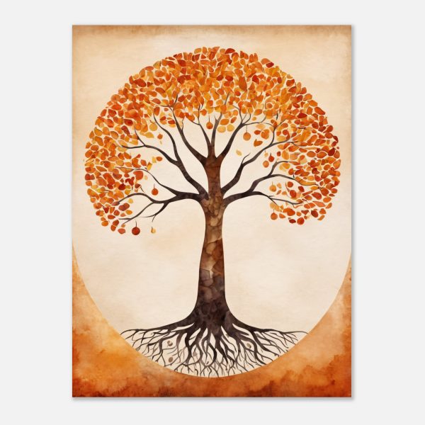 Autumn Splendor: A Watercolour Tree of Life 6