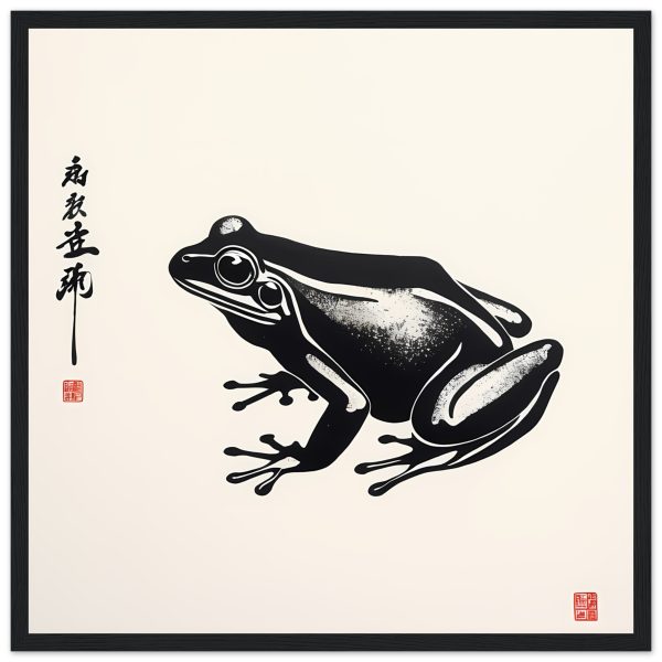 Zen Harmony: Unveiling the Enchanting Frog Print 3