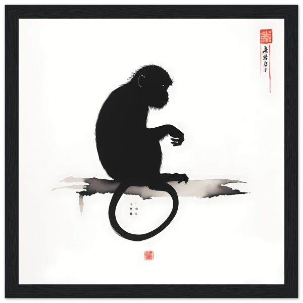An Enigmatic Zen Monkey Print 11