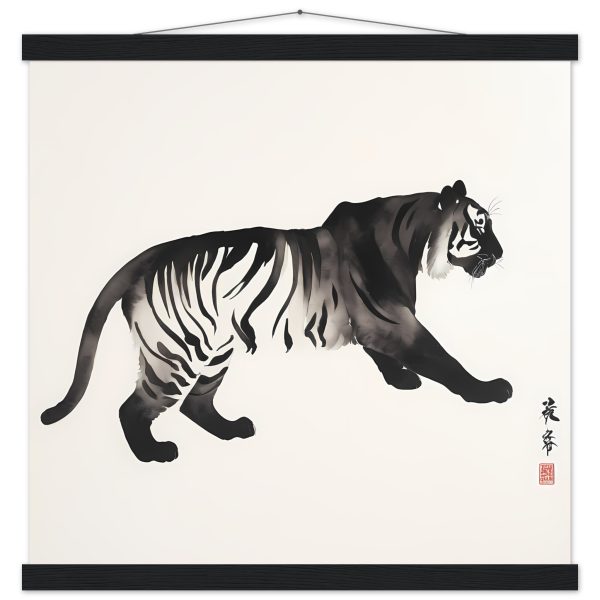 Unleashing Elegance: The Zen Tiger Canvas Print 16