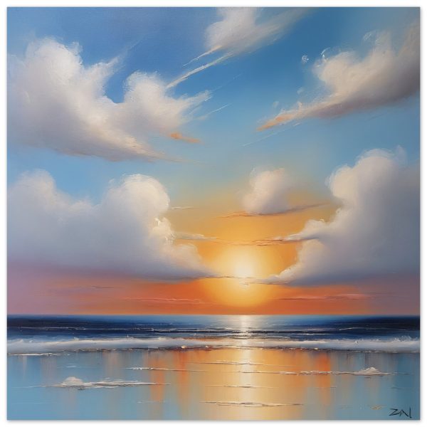 Oceanic Elevation: A Symphony of Zen Oil Painting 4