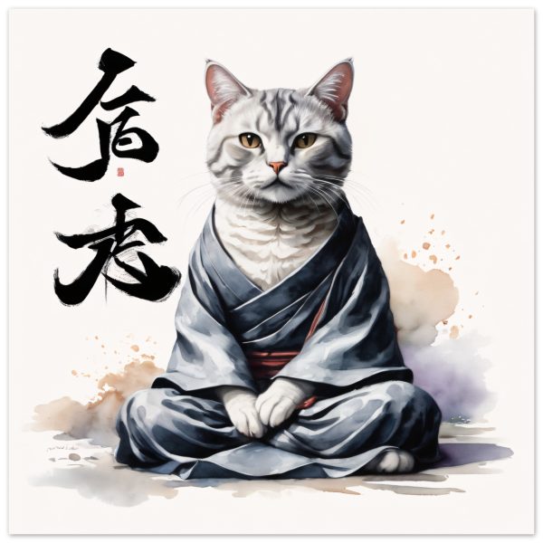 Zen Cat Wall Art: Find Your Inner Peace