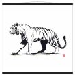 Monochrome Tiger Canvas Print 32