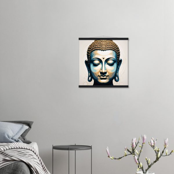 The Blue and Gold Buddha Wall Art 2