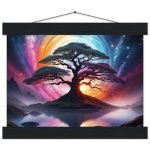 Enchanted Reverie: Limited Edition Bonsai Print with Magnetic Wooden Hanger 8