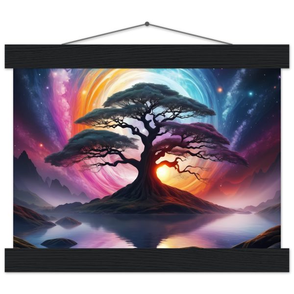 Enchanted Reverie: Limited Edition Bonsai Print with Magnetic Wooden Hanger 4