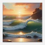 Harmonious Ocean Sunset – Canvas Art for Zen Enthusiasts 8