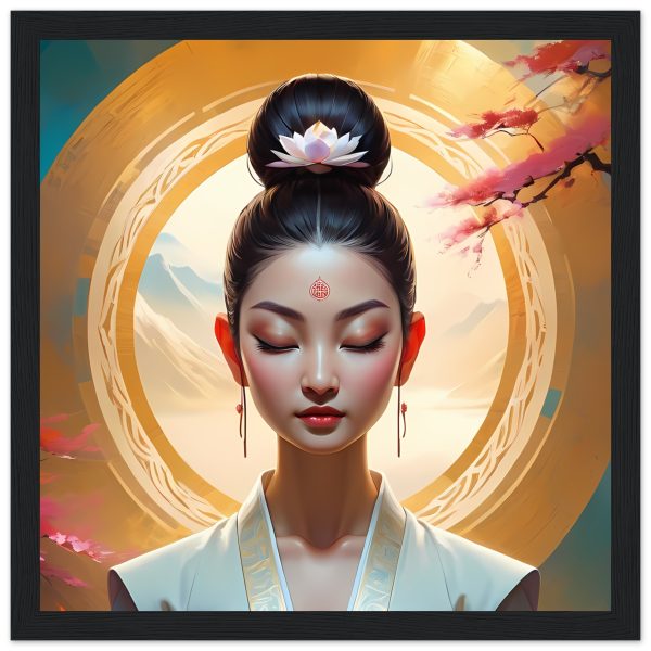 Woman Buddhist Meditating Canvas: A Visual Journey to Enlightenment 2