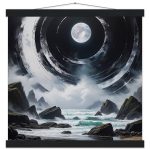 Moonlit Zen Masterpiece – Premium Matte Poster with Hanger 6