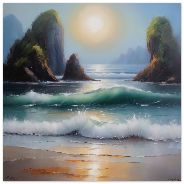 Harmony in Hues: Sunset Ocean Scene 11
