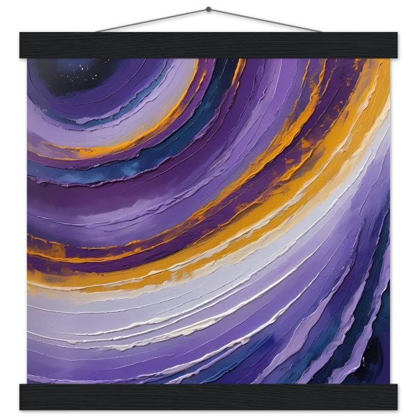Mystic Serenity: Swirling Purple Poster for Zen Retreats 3