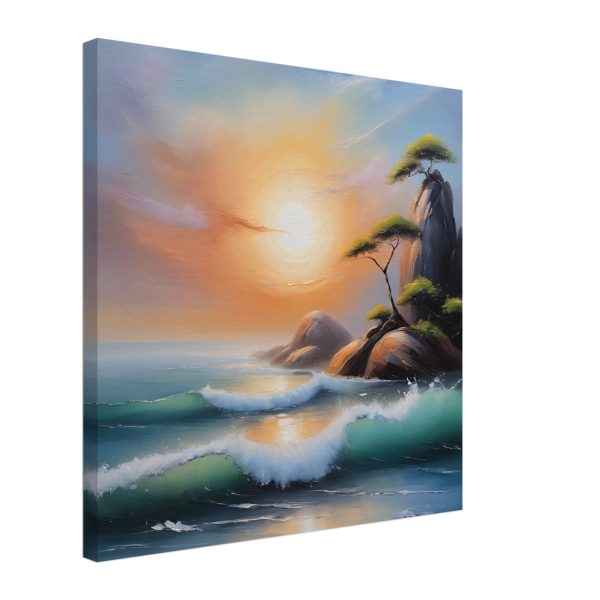 A Zen Seascape in Oil Painting Print 17