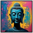 Harmony Unveiled: Buddha Head Canvas Elegance 21