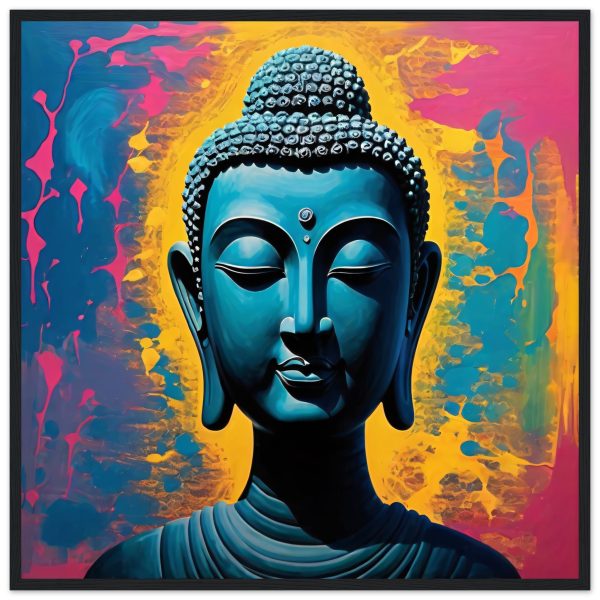 Harmony Unveiled: Buddha Head Canvas Elegance 2