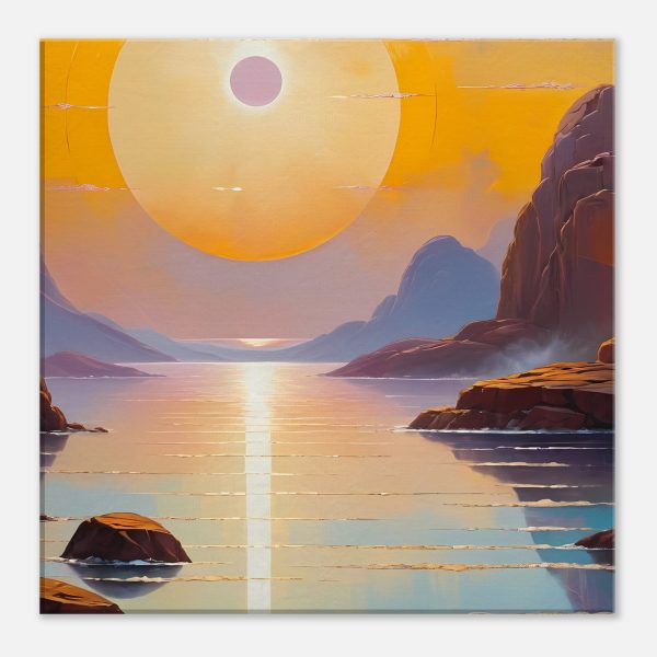 Tranquil Sunset Horizon Canvas Art 3