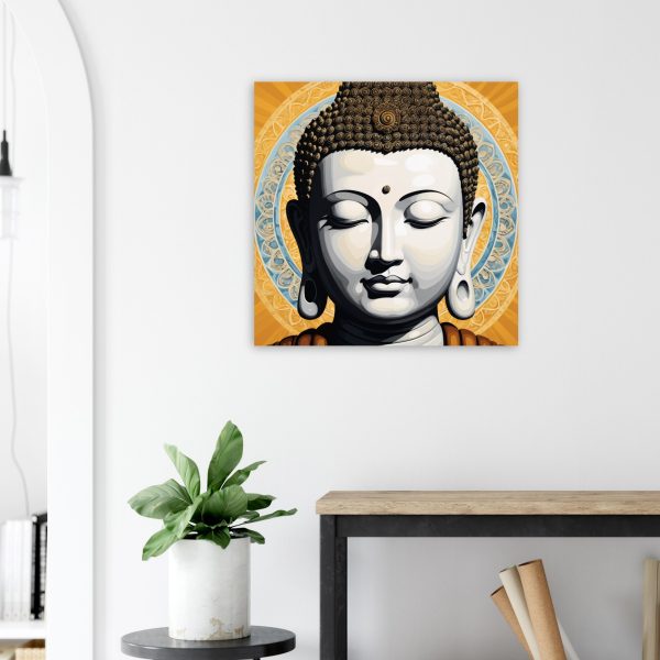 Harmony Unveiled: The Buddha Mandala Canvas