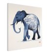 The Enigmatic Blue Zen Elephant Print 30