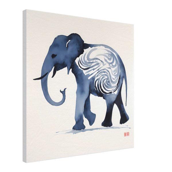 The Enigmatic Blue Zen Elephant Print 12