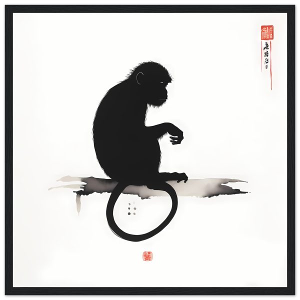 An Enigmatic Zen Monkey Print 7