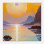 Tranquil Sunset Horizon Canvas Art 8
