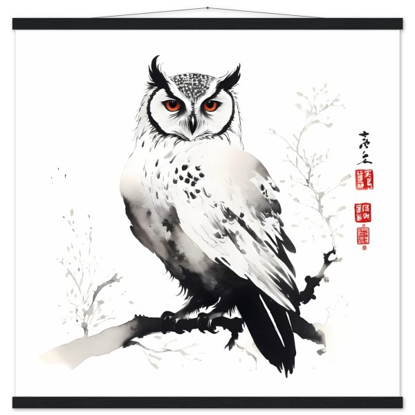 The Enchanting World of the Japanese Zen Owl Print 8