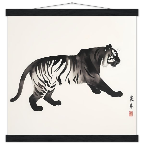 Unleashing Elegance: The Zen Tiger Canvas Print 6