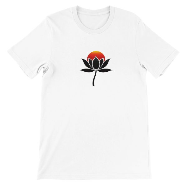 Zen Lotus Blossom: Vibrant Elegance on a Premium Tee 3