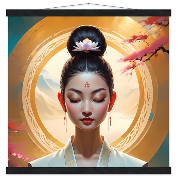 Woman Buddhist Meditating Canvas: A Visual Journey to Enlightenment 15