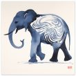 The Enigmatic Blue Zen Elephant Print 20