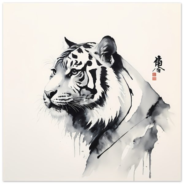 The Fusion of Tradition in the Zen Tiger Canvas 11