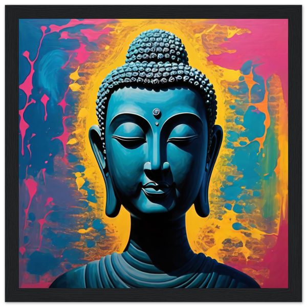 Harmony Unveiled: Buddha Head Canvas Elegance 7