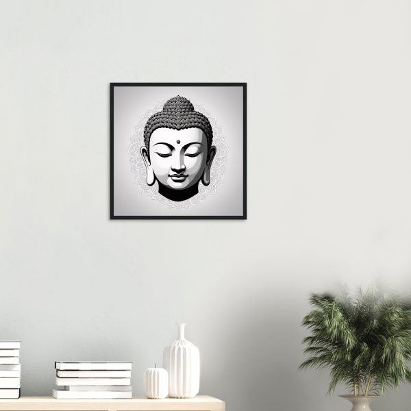 Harmonious Zen: Buddha Mask Poster Elegance 10