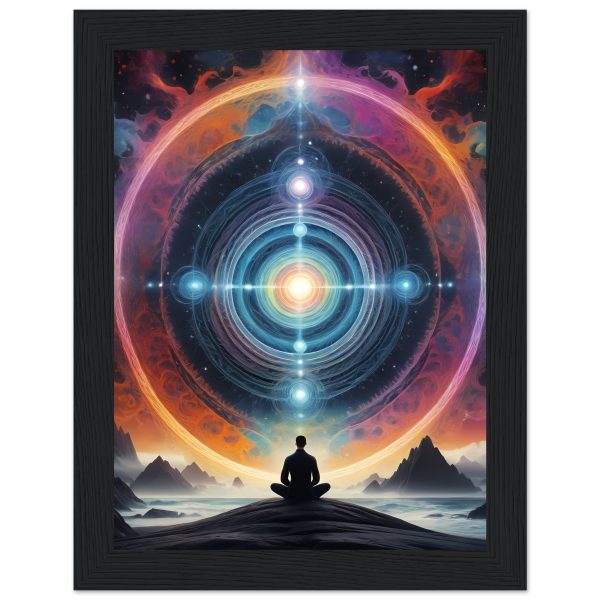Serenity Embodied: Zen Meditation Framed Poster for Mindful Living 2