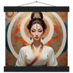 Elegant Tranquility: Traditional Japanese Poster & Hanger 6